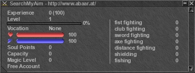 Signature for player SearchMyAim